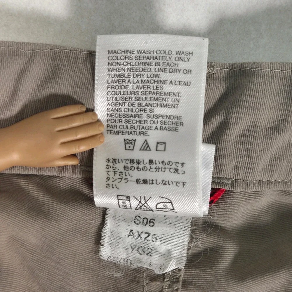 The North Face Cargo Shorts Mens 34×7.5 Tan Nylon Outdoor Hike Utility Gorpcore